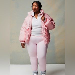 Fabletics All Weather Jacket Soft Pink Shine XXL NWT